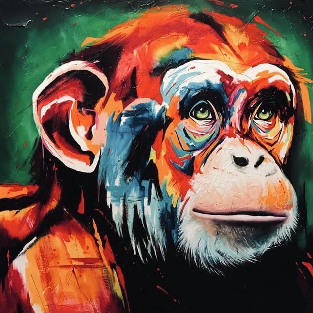zegen Aanmoediging Verminderen Dieren schilderij aap - Te Koop | Kunst voor in huis