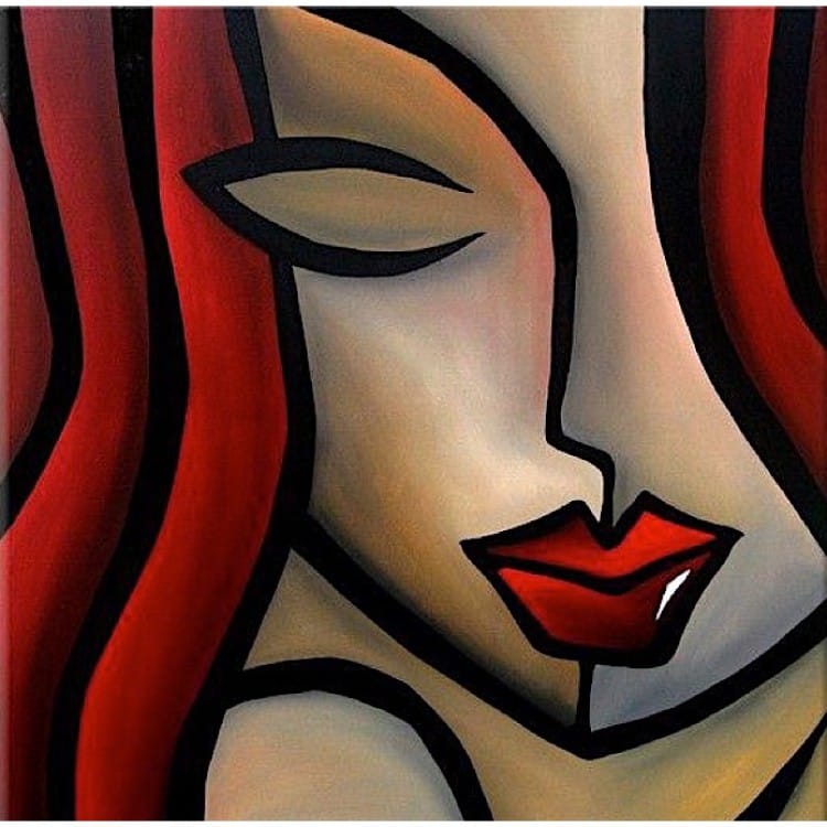 Respectvol Eik Amazon Jungle Schilderij dame in pop-art | Kunst voor in huis