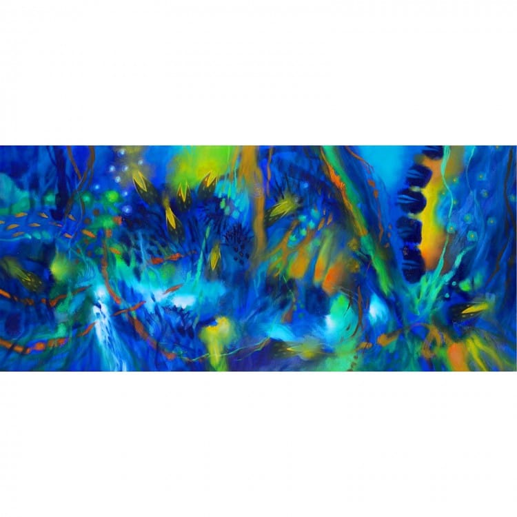 holte bescherming ontploffing Betaalbare kunst schilderij abstractie in Blauw | Kunst voor in huis