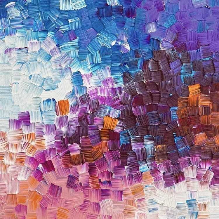 Spectaculair bladzijde Vlot Abstract Schilderij kleurrijke blokjes - Kopen | Kunst voor in huis