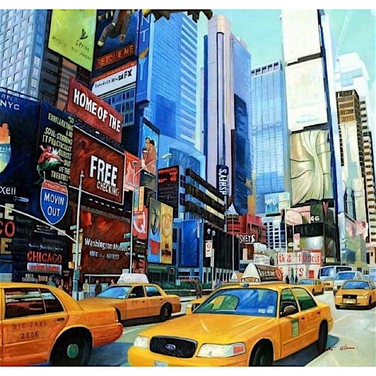 Schilderij kleurrijk New York Kopen foto 1