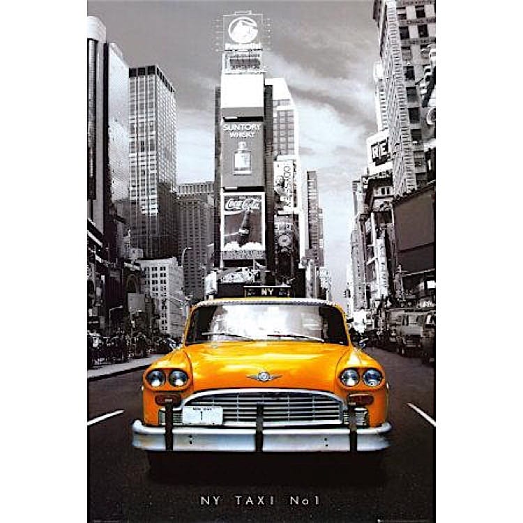 voering Hubert Hudson Uittreksel Schilderij New York Taxi - Kopen | Kunst voor in huis